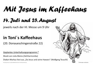 Mit Jesus im Kaffeehaus